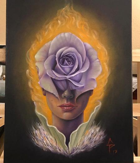 Rose face Original Artwork Thumbnail